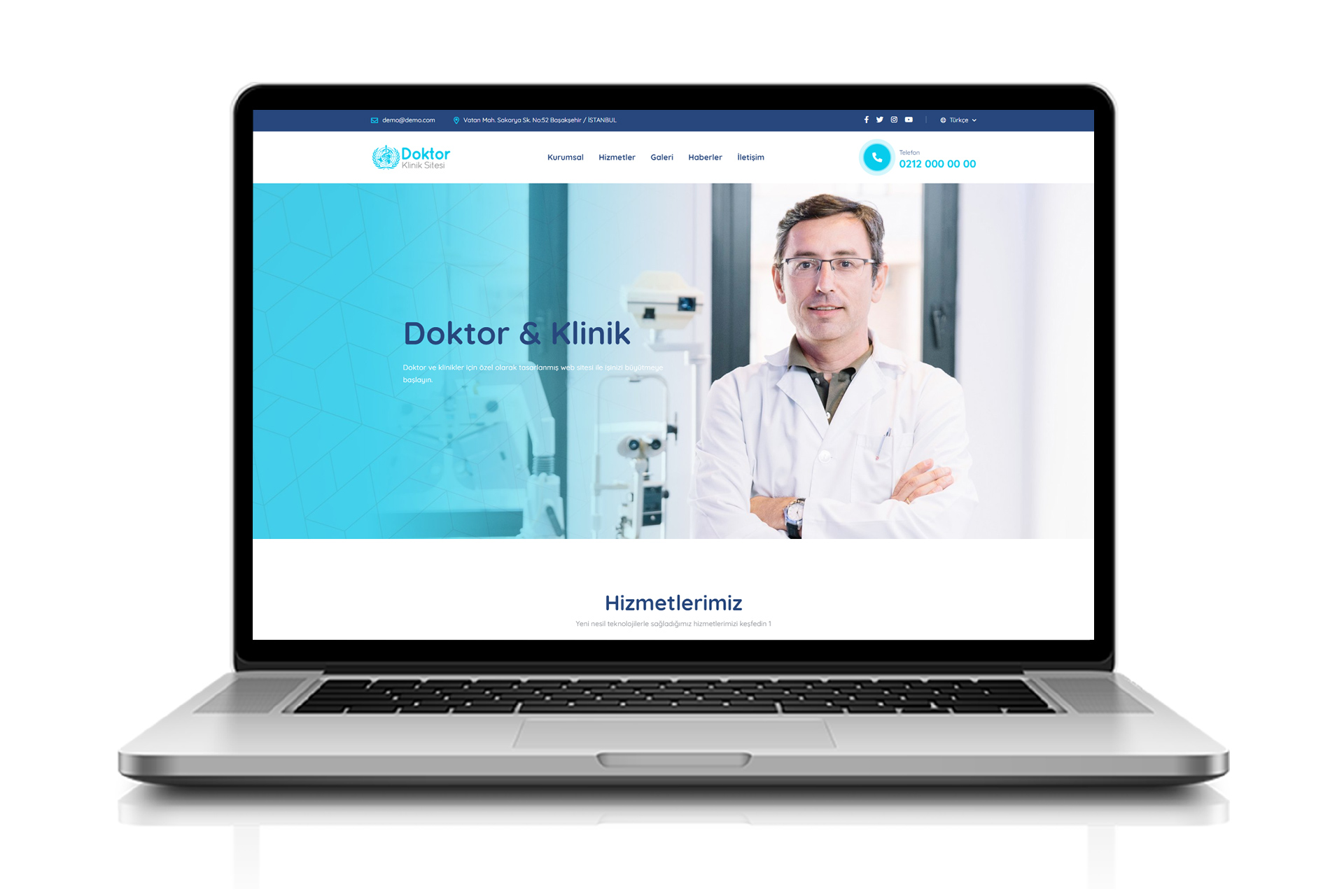 Doktor & Klinik Web Sitesi - Medixo