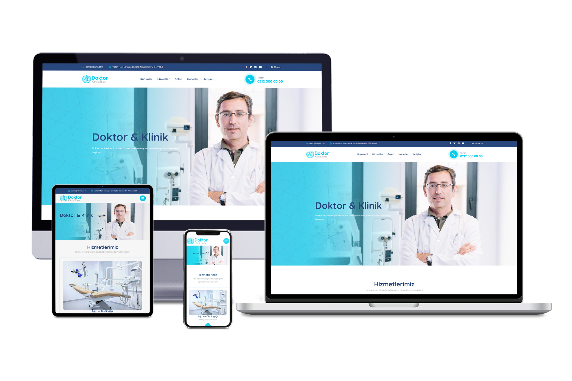 Doktor & Klinik Web Sitesi - Medixo