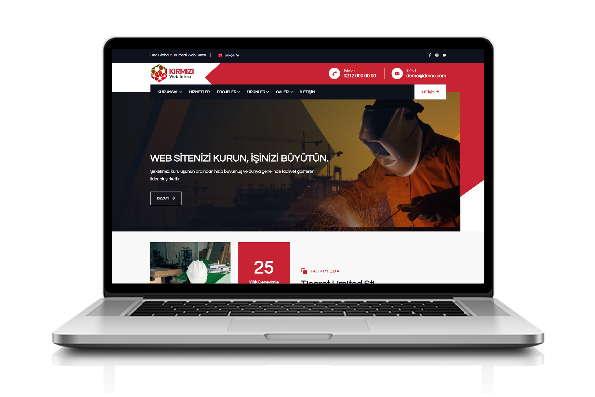 Kurumsal Web Sitesi - RedCorp