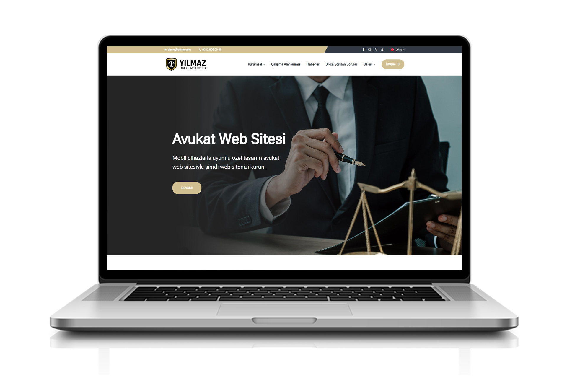 Hukuk Bürosu & Avukat & Arabulucu Sitesi - Lawyer